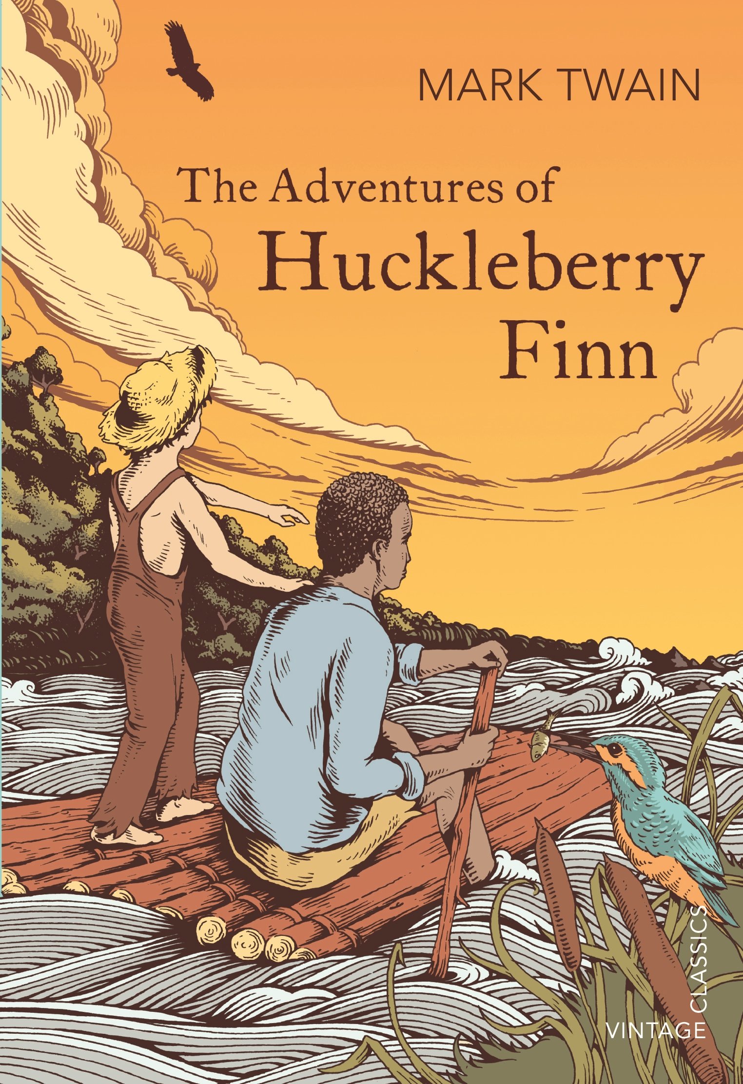 Adventures of Huckleberry Finn book cover